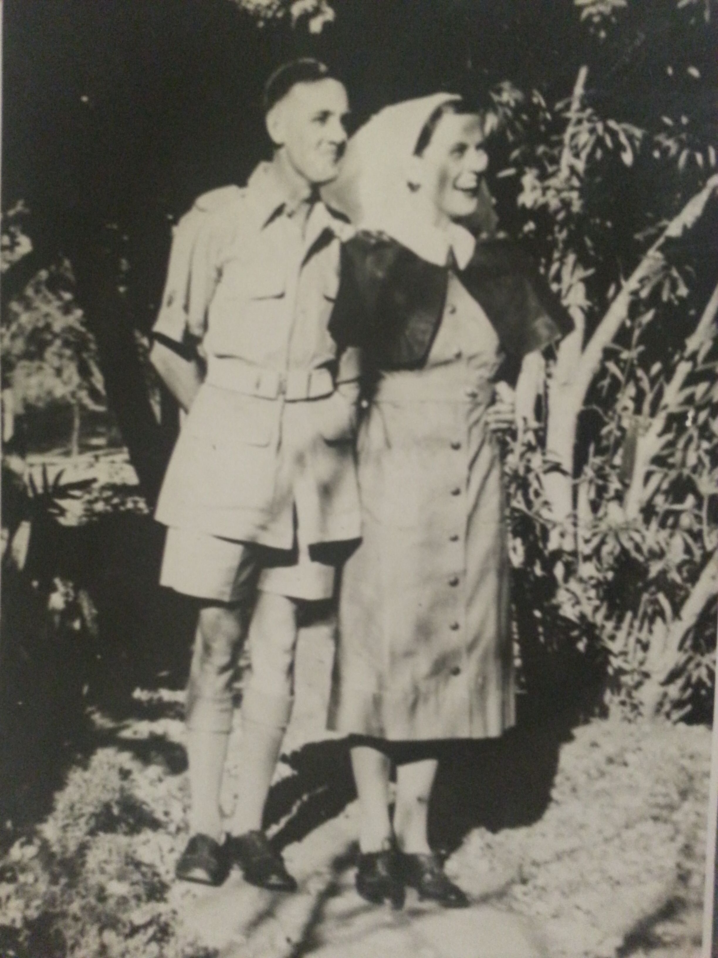 My parents in army uniform at their wedding
